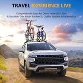 Lockable Roof Rack Black Cross Bars For 2021 - 2025 Chevrolet Suburban & Taho,e GMC Yukon XL, Cadillac Escalade ESV